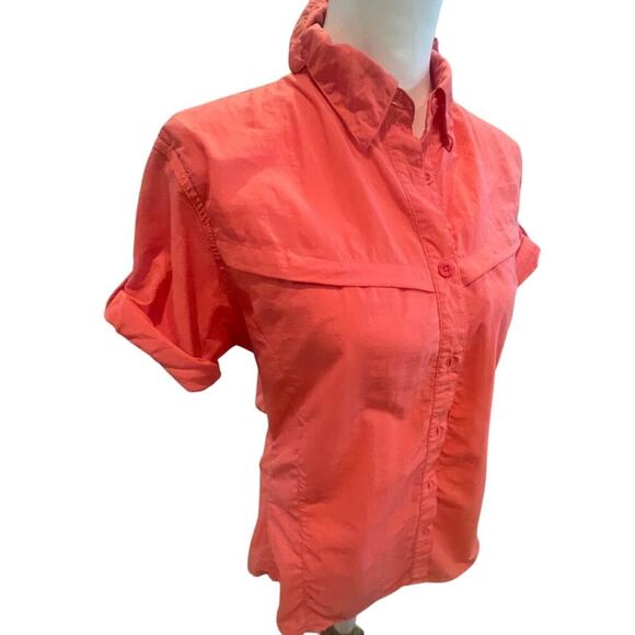 World Wide Sportsman Tops - World Wide Sportsman Women's Fishing Shirt - Size Medium - Pink